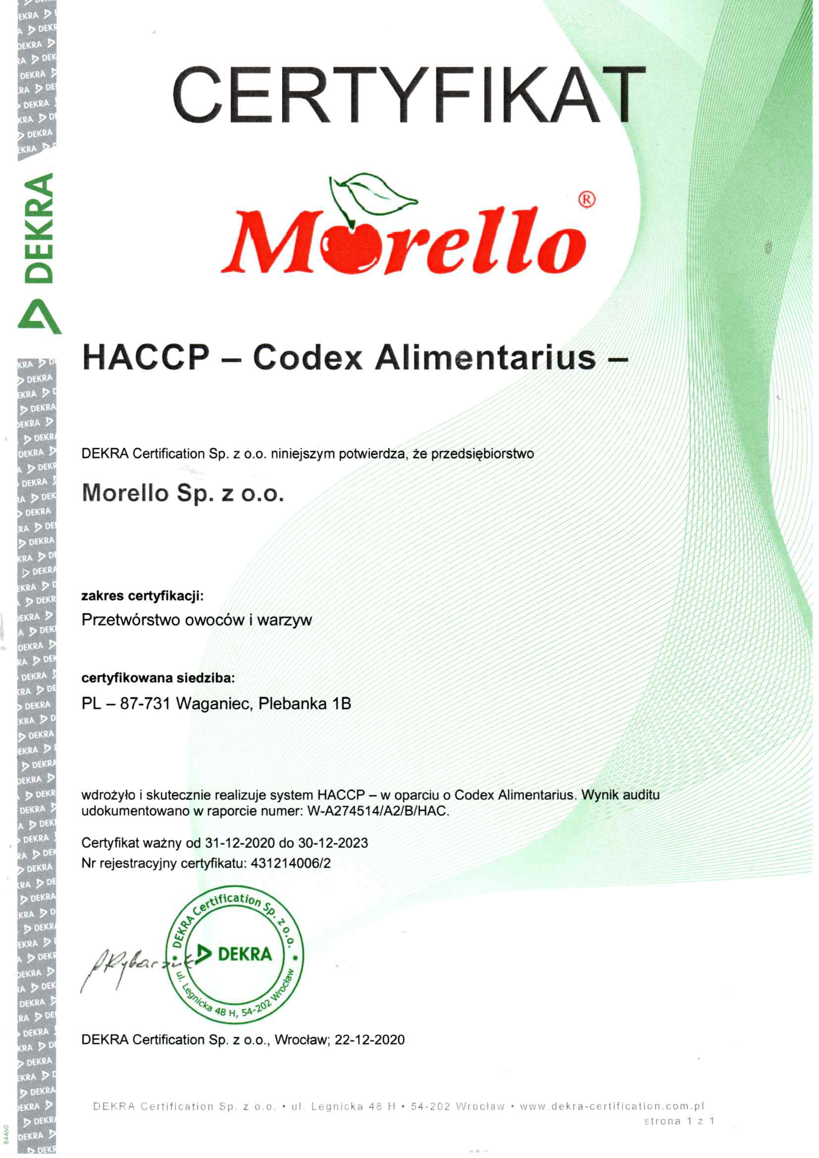 Morello - HACCP